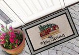 Christmas Doormat | Holiday Doormat | Rubber Door Mat | Front Door Mat | Christmas Camper Doormat | Camper Doormat | Christmas Gift
