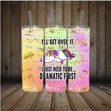 Unicorn Tumbler | Wine Tumbler | Custom Tumbler | Gift for Her | Drink Tumbler | 20 oz Drink Tumbler | Dramatic Unicorn Tumbler