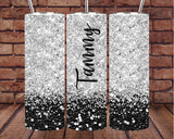 Personalized Tumbler | Wine Tumbler | Custom Tumbler | Gifts for Her | Drink Tumbler | Glitter Print Tumbler with Name | 20 oz Drink Tumbler