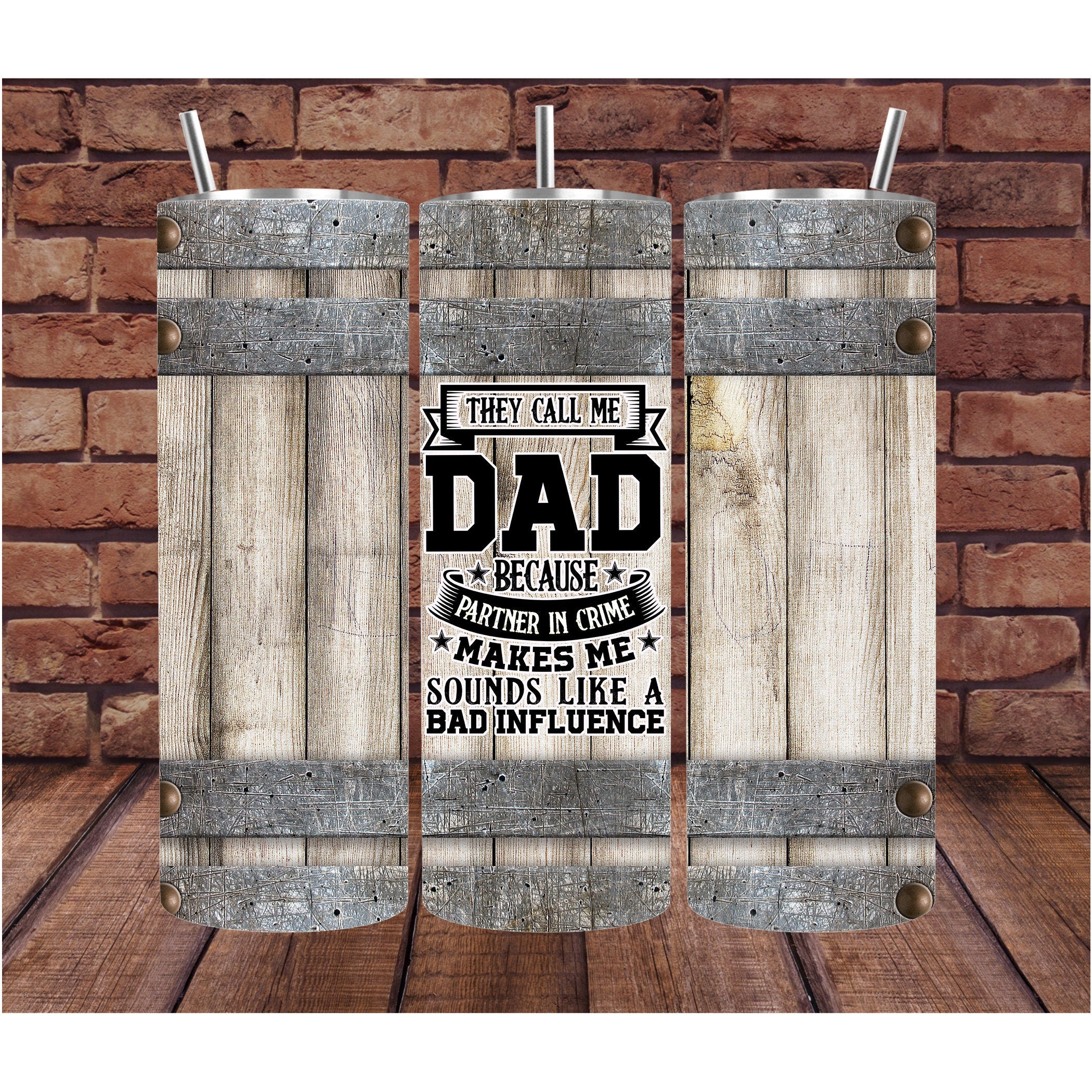 Dad Tumbler - Custom Wine Tumbler - 20 oz - Gift for Him