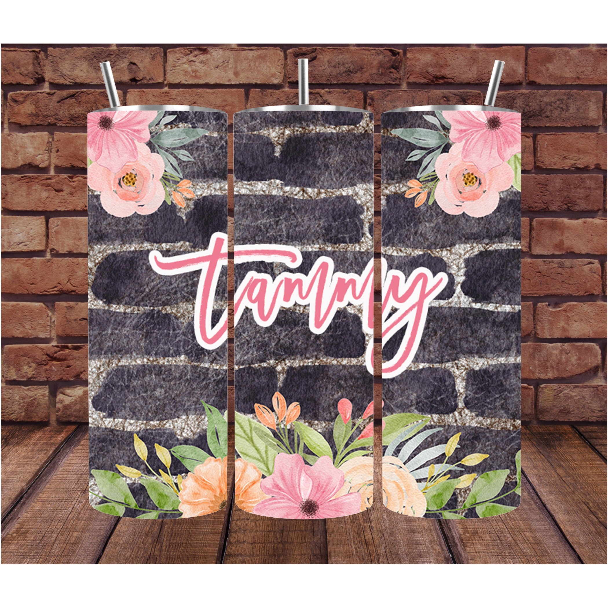 Personalized Cup | Wine Tumbler | Custom Tumbler | Gifts for Her | Drink Tumbler | 20oz Drink Tumbler | Personalized Drink Cup | Flower Cup