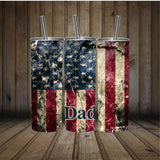 Personalized Cup | Wine Tumbler | Custom Tumbler | Gifts for Him | Drink Tumbler | Drink Cup for Dad | 20oz Drink Tumbler | Flag Drink Cup
