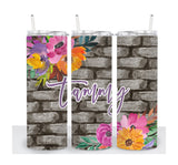 Personalized Cup | Wine Tumbler | Custom Tumbler | Gifts for Her | Drink Tumbler | 20oz Drink Tumbler | Personalized Drink Cup | Flower Cup