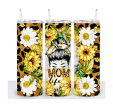 MOM Cup | Custom Tumbler | Gift for MOM | Drink Tumbler | Sunflower Tumbler | 20oz Drink Tumbler | MOM Drink Cup | Mother's Day Gift |