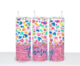 Personalized Gift | Wine Tumbler | Pink Glitter Leopard Tumbler | Gifts for Her | Drink Tumbler | Gift for Mom | Mother's Day Gift | Unique