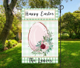 Easter Family Name Garden Flag - Customizable and Personalized - 12x18 Size