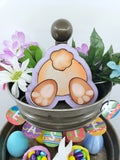 Easter Bunny Tiered Tray Decor  Easter Sign  Eggs  Spring Decor  Bunny Figurine