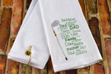 Golf Towel | Gift for Golfer | Scrubber Golf Towel | Funny Golf Towel | Father's Day Gift | Gift for Guys | Custom Golf Towel | Gift for Dad