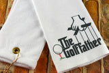 Golf Towel | Gift for Golfer | Scrubber Golf Towel | The Golffather Golf Towel | Father's Day Gift | Gift for Guys | Custom Golf Towel |