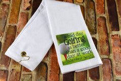 Custom Golf Towel | Golf Towel | Gift for Golfer | Scrubber Golf Towel | Funny Golf Towel | Father's Day Gift | Gift for Guys | Gift for Dad