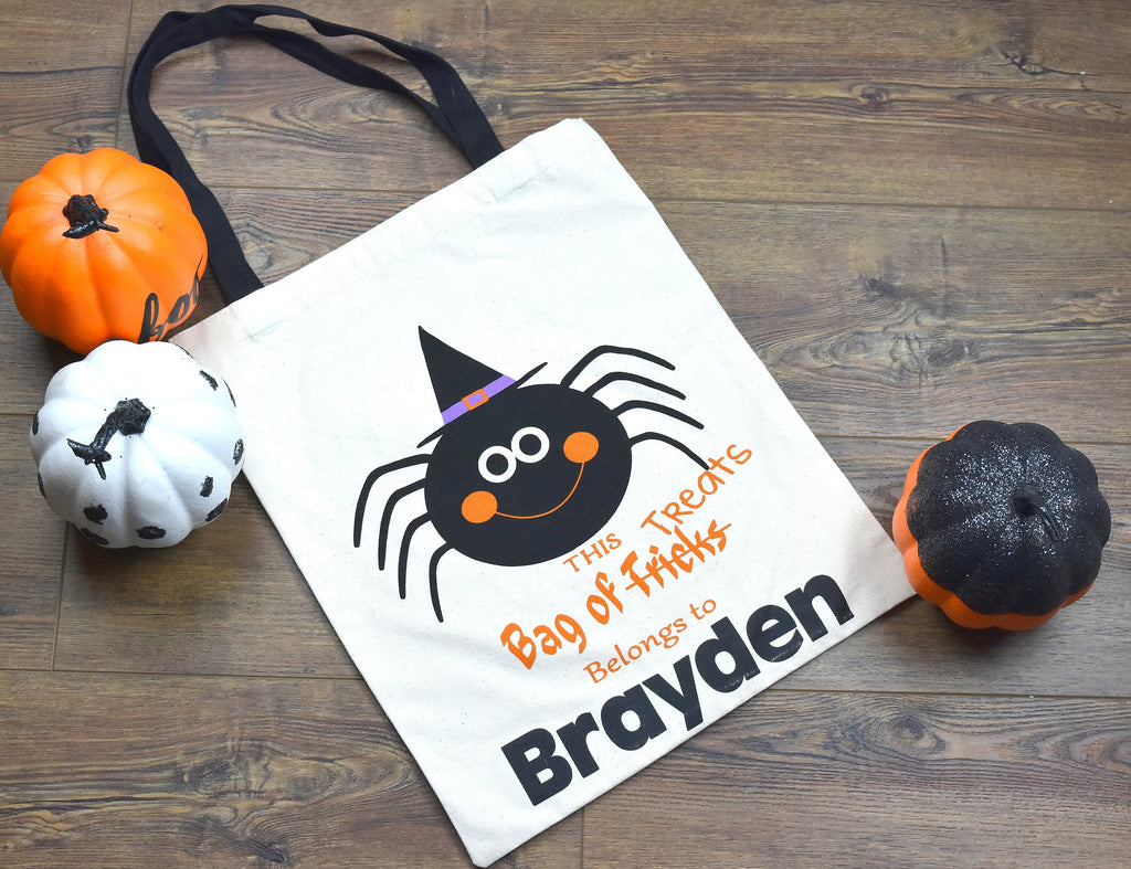 Personalized Halloween Bag | Candy Bag | Halloween Tote | Halloween Bag | Personalized Treat Bag | Halloween Gift | Gift Bag | Kids Bag