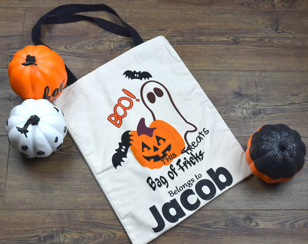 Personalized Halloween Bag | Treat Bag | Halloween Tote | Halloween Bag | Personalized Treat Bag | Personalized Halloween Gift | Gift Bag