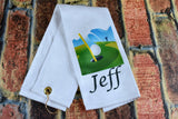 Golf Towel | Gift for Golfer | Scrubber Golf Towel | Funny Golf Towel | Father's Day Gift | Gift for Guys | Custom Golf Towel | Gift for Dad