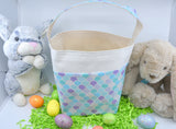 Personalized Easter Basket | Easter Bucket | Egg Basket | Kids Tote | Easter Bunny Bag | Bunny Tote | Mermaid Scales Basket | Easter Bunny