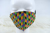 Face Mask | Cotton Mask | Harlequin Mask | Ladies Mask | Woman Mask | Adult Mask | Reusable Face Mask | Elastic Face Mask | Washable Mask