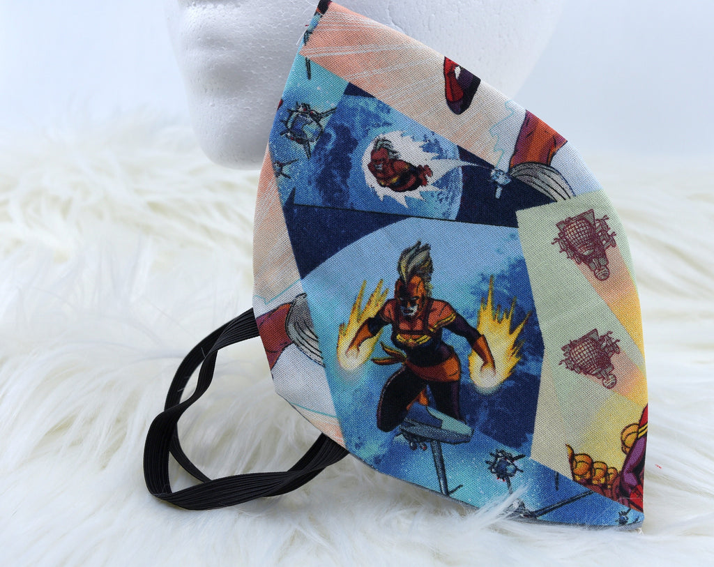 Face Mask | Cotton Mask | Superhero Mask | Ladies Mask | Womans Mask | Adult Mask | Reusable Face Mask | Elastic Face Mask | Washable Mask