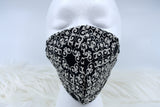 Face Mask | Cotton Mask | Black Print Mask | Ladies Mask | Womans Mask | Adult Mask | Reusable Face Mask | Elastic Face Mask | Washable Mask