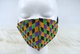 Face Mask | Cotton Mask | Harlequin Mask | Ladies Mask | Woman Mask | Adult Mask | Reusable Face Mask | Elastic Face Mask | Washable Mask