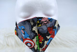 Face Mask | Cotton Mask | Superhero Mask | Mens Mask | Womans Mask | Adult Mask | Reusable Face Mask | Elastic Face Mask | Washable Mask