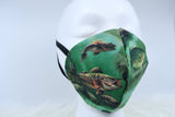 Face Mask | Cotton Mask | Fishing Print Mask | Mens Mask | Fish Mask | Adult Mask | Reusable Face Mask | Elastic Face Mask | Washable Mask
