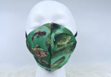 Face Mask | Cotton Mask | Fishing Print Mask | Mens Mask | Fish Mask | Adult Mask | Reusable Face Mask | Elastic Face Mask | Washable Mask