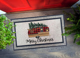 Christmas Doormat | Holiday Doormat | Rubber Door Mat | Front Door Mat | Christmas Camper Doormat | Camper Doormat | Christmas Gift