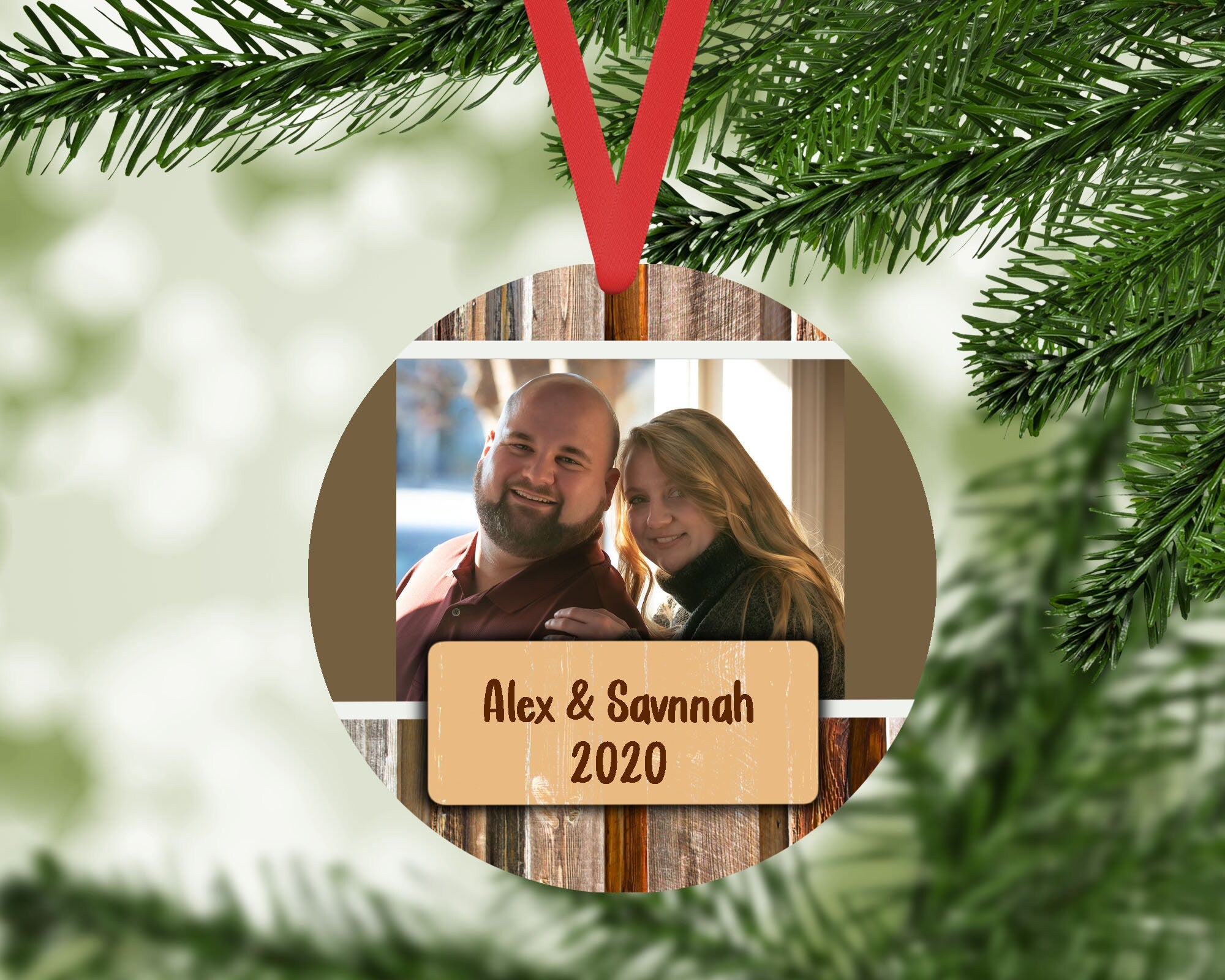 Personalized Christmas Ornament | Personalized 2023 Ornament | Picture Ornament | Custom Ornament | Christmas Ornament | Engagement Wedding