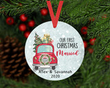 Personalized Christmas Ornament | Personalized Ornament | Engagement Ornament | Wedding Ornament | Christmas Ornament | Couple Ornament |