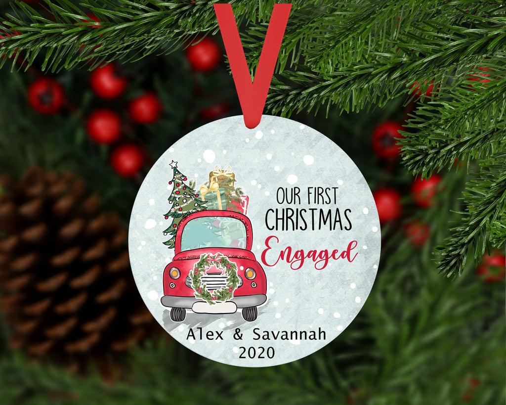 Personalized Christmas Ornament | Personalized Ornament | Engagement Ornament | Wedding Ornament | Christmas Ornament | Couple Ornament |