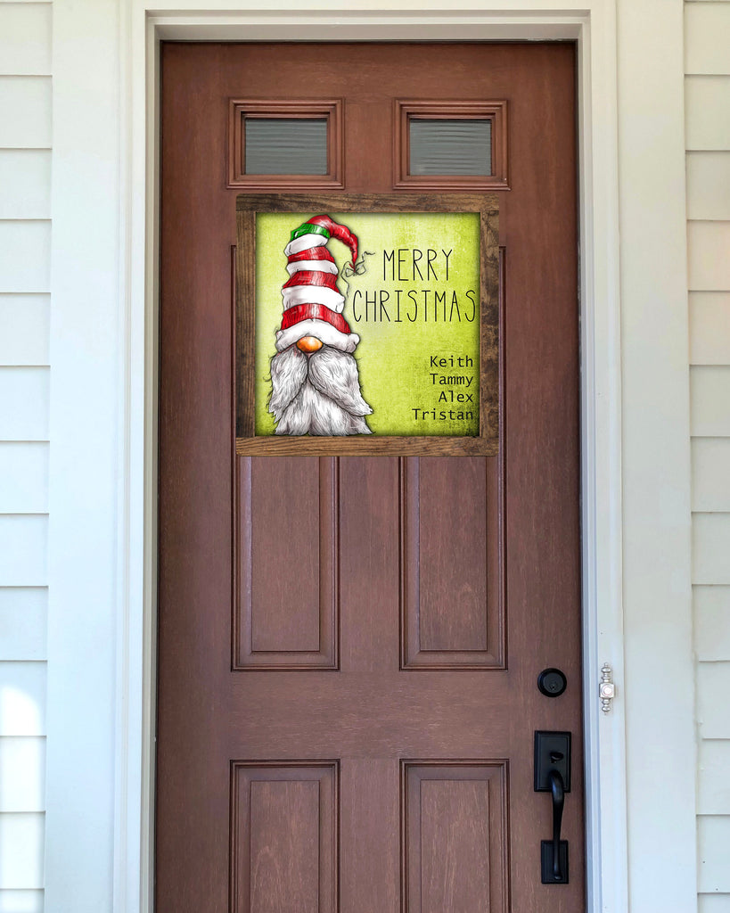 Christmas Sign | Personalized Christmas Door Hanger | Personalized Door Sign | Family Door Hanger | Custom Door Hanger | Christmas Door Sign