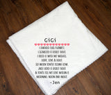 Personalized Blanket | Custom Throw Blanket | Plush Throw | Grandma Blanket | Throw Blanket  | Christmas Gift | Gifts for Her | Meme Gigi
