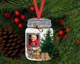 Custom Photo Ornament | Mason Jar Photo Ornament | Personalized 2023 Ornament | Photo Ornament | Custom Ornament | Christmas Ornament