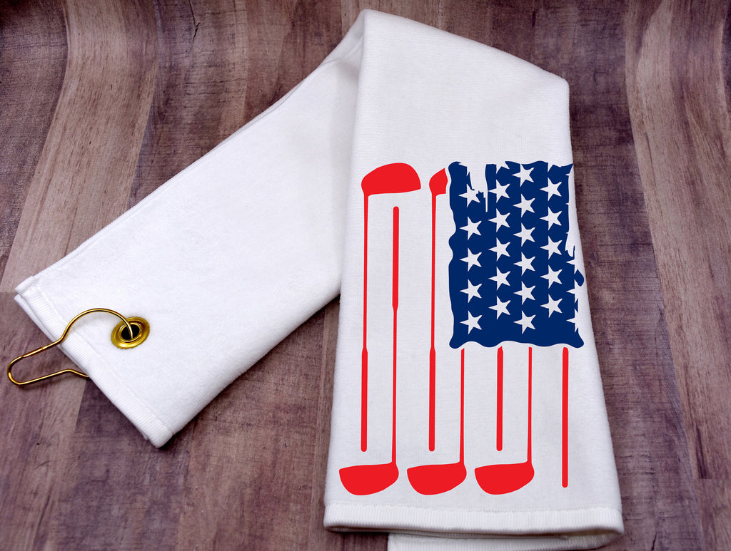 Golf Towel | Gift for Golfer | Scrubber Golf Towel | Golf Club Flag | Father's Day Gift | Gift for Guys | Custom Golf Towel | Gift for Dad