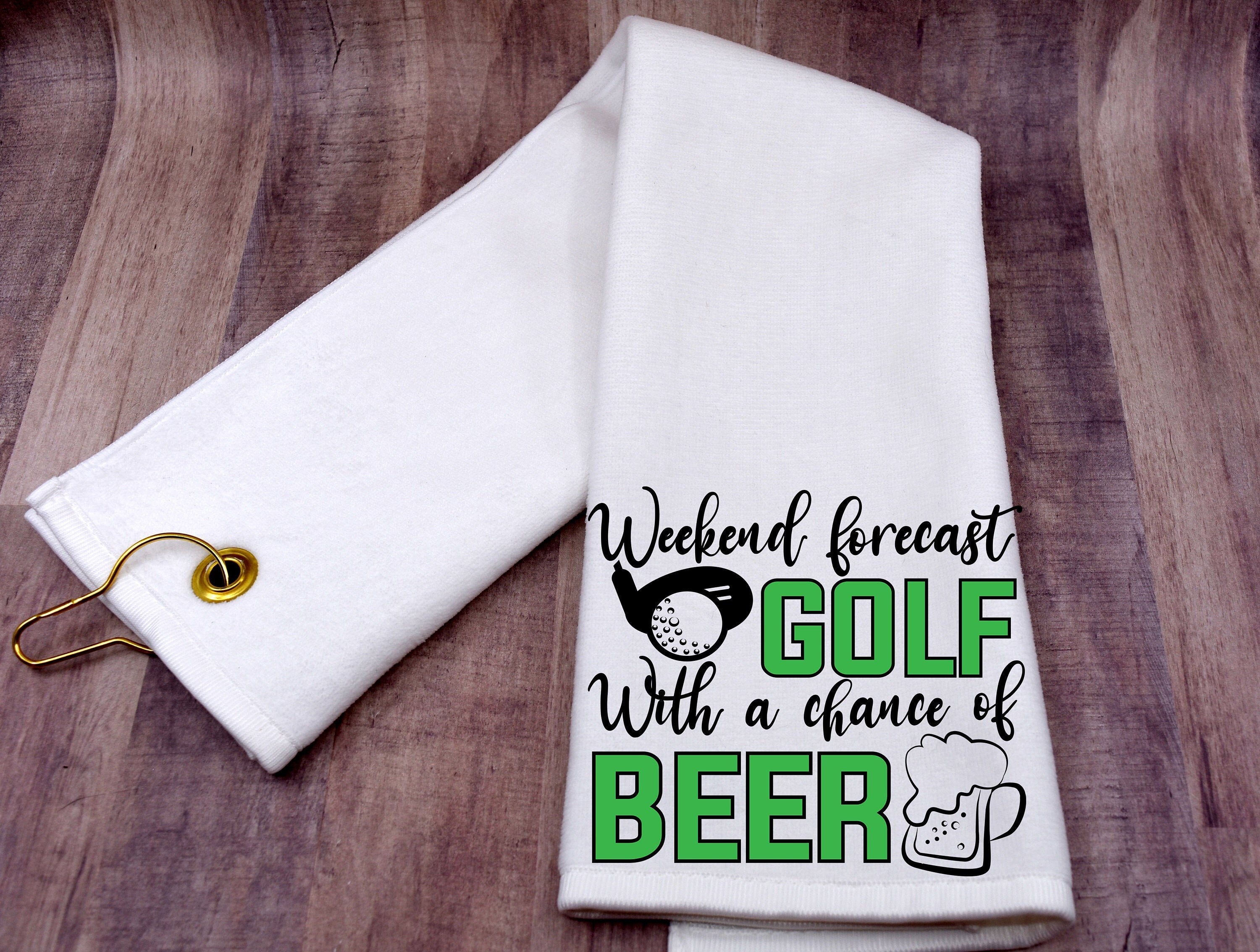 Golf Towel | Gift for Golfer | Scrubber Golf Towel | Funny Golf Towel | Father's Day Gift | Gift for Guys | Custom Golf Towel | Gift for Dad