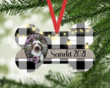 Custom Photo Ornament | Personalized Christmas Ornament | Custom Dog Bone Ornament | Pet Ornament | Christmas Ornament | Dog Photo Ornament