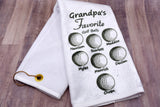 Personalized Golf Towel | Gift for Golfer | Scrubber Golf Towel | Grandpa Golf Towel | Gift for Guys | Custom Golf Towel | Gift for Dad