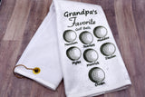 Personalized Golf Towel | Gift for Golfer | Scrubber Golf Towel | Grandpa Golf Towel | Gift for Guys | Custom Golf Towel | Gift for Dad