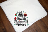 Christmas Blanket | Custom Throw Blanket | Plush Throw | Hot Cocoa, Cozy Blankets, Christmas Movie | Throw Blanket  | Christmas Gift for Her
