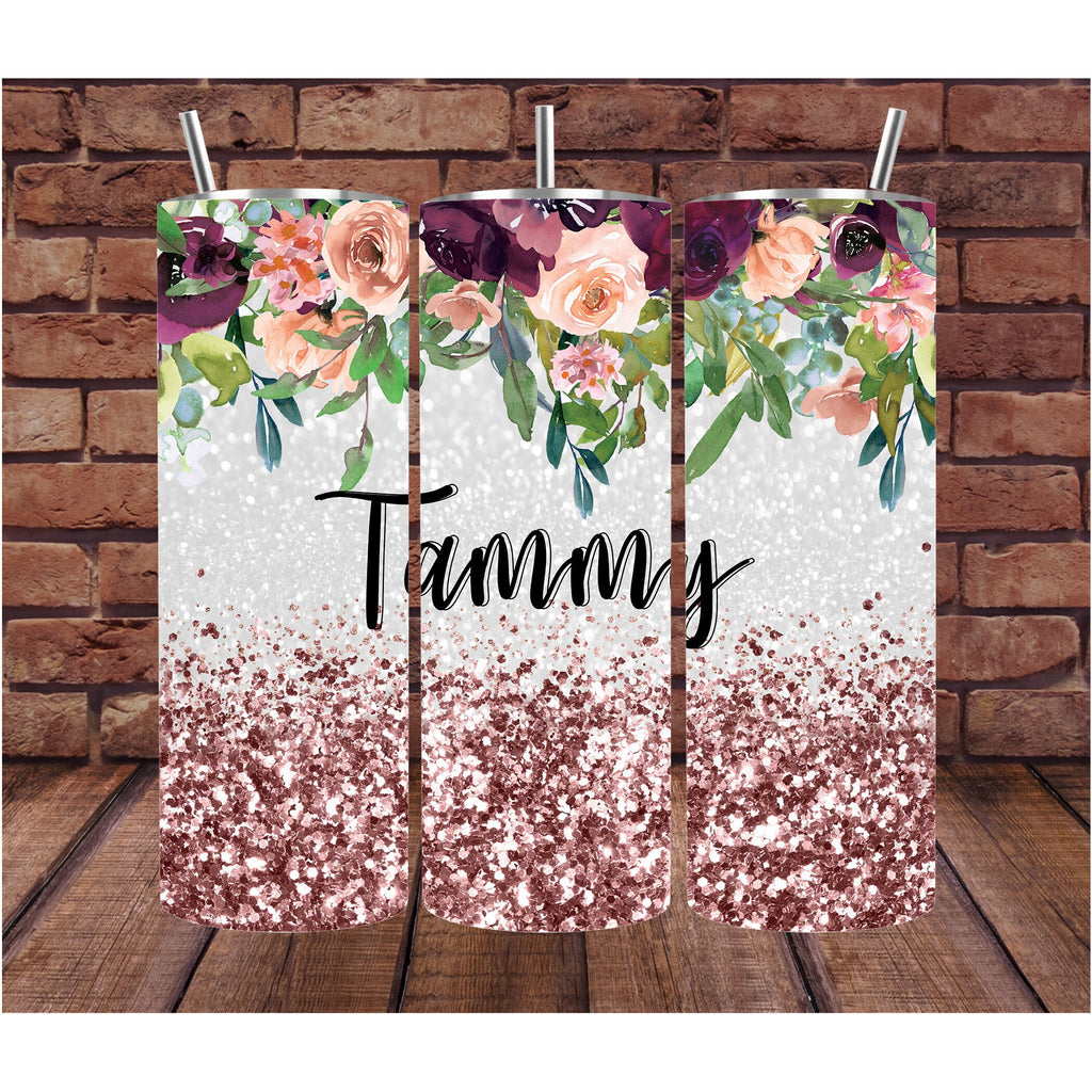 Gift for Mom | Personalized Tumbler | Custom Tumbler | Gifts for Her | Drink Tumbler | Glitter print Tumbler | Custom 20 oz Drink Tumbler