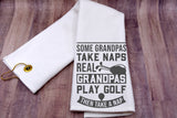 Golf Towel | Gift for Golfer | Scrubber Golf Towel | Grandpa Gift | Father's Day Gift | Gift for Guys | Custom Golf Towel | Gift for Dad