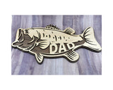 Gift for Dad | Fathers Day Gift | Personalized Gift | Dad Fishing Gift | Personalized Bass Fish | Bass Fishing | Man Cave Sign | Custom Sign