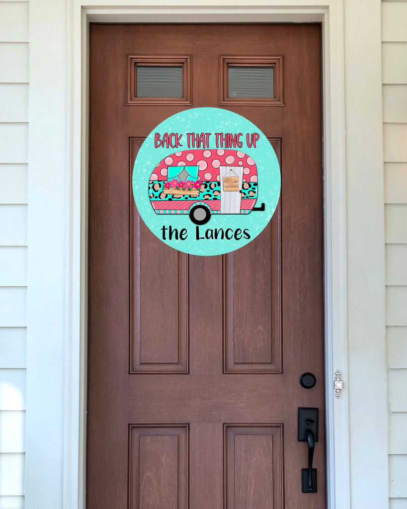 Personalized Camper Door Sign | Camper Welcome Sign | Family Door Hanger | Custom Door Hanger | Welcome Door Sign | Front Door Sign | Custom