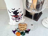 Halloween Wine Bag with Wine Charms | Halloween gift set for Hostess | Drink up Witches Wine Bag
