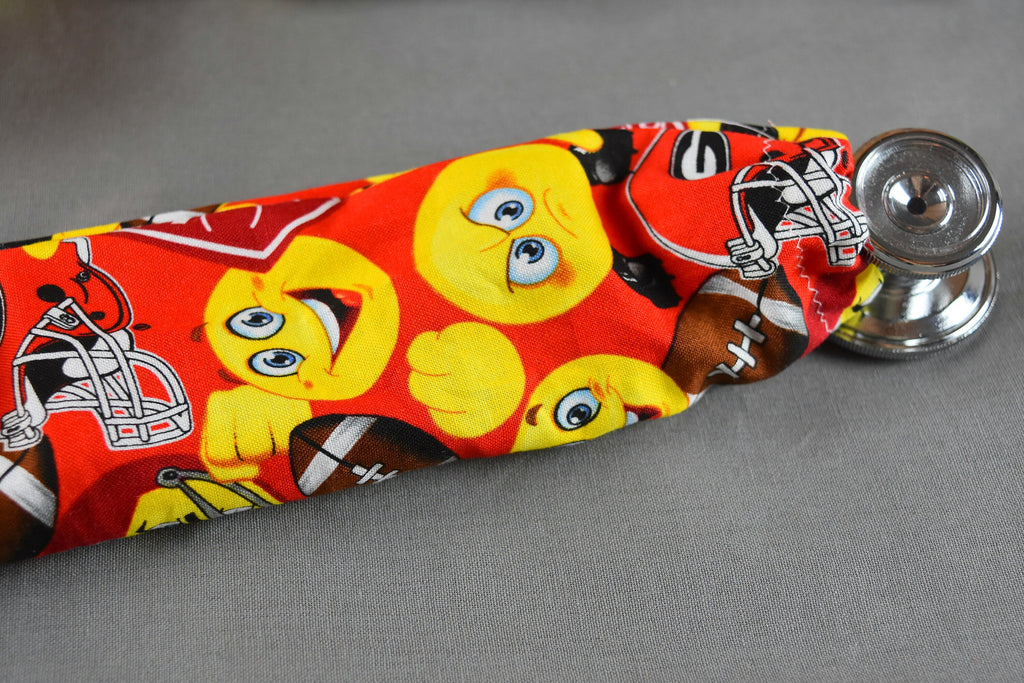 Football Stethoscope Cover | Georgia Stethoscope Cord Cover | Stethoscope Sock | Stethoscope Accessories | Stethoscope Sleeve | Nurse Gift |