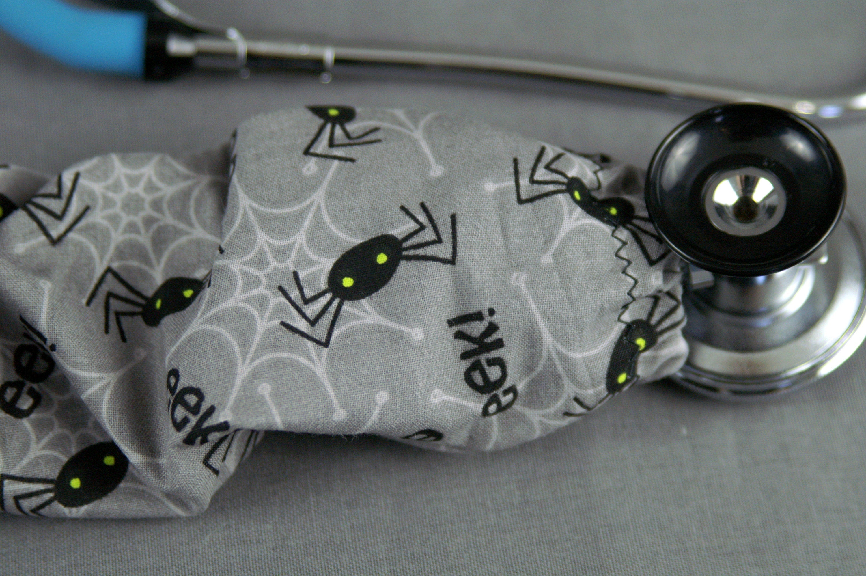 Stethoscope cover Halloween | Spooky Spider Fabric Stethoscope Cord cover  | Nurse Doctor Gift | Stethoscope Sock | Stethoscope Accessories