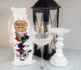 Halloween Wine Bag with Wine Charms | Halloween gift set for Hostess | Drink up Witches Wine Bag