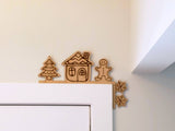 Christmas Sign | Custom Door Trim | Christmas Gingerbread Decor | Door Trim Sitter | Holiday Door Sign | Gingerbread House Sign |