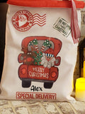 Santa Bag | Personalized Santa Sack | Gift Bag | Christmas Gift Bag | Sack for Gifts | Gift Sack | Personalized Christmas Sack | Santa Truck