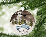 Personalized Christmas Ornament | Personalized Ornament | Family Ornament | Custom Ornament | Christmas Ornament | Vintage Truck Ornament