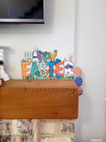 Happy Easter Sign | Custom Door Corner | Easter Decor | Door Trim Sitter | Holiday Door Decoration | Custom Door Sitter | Easter Door Sign